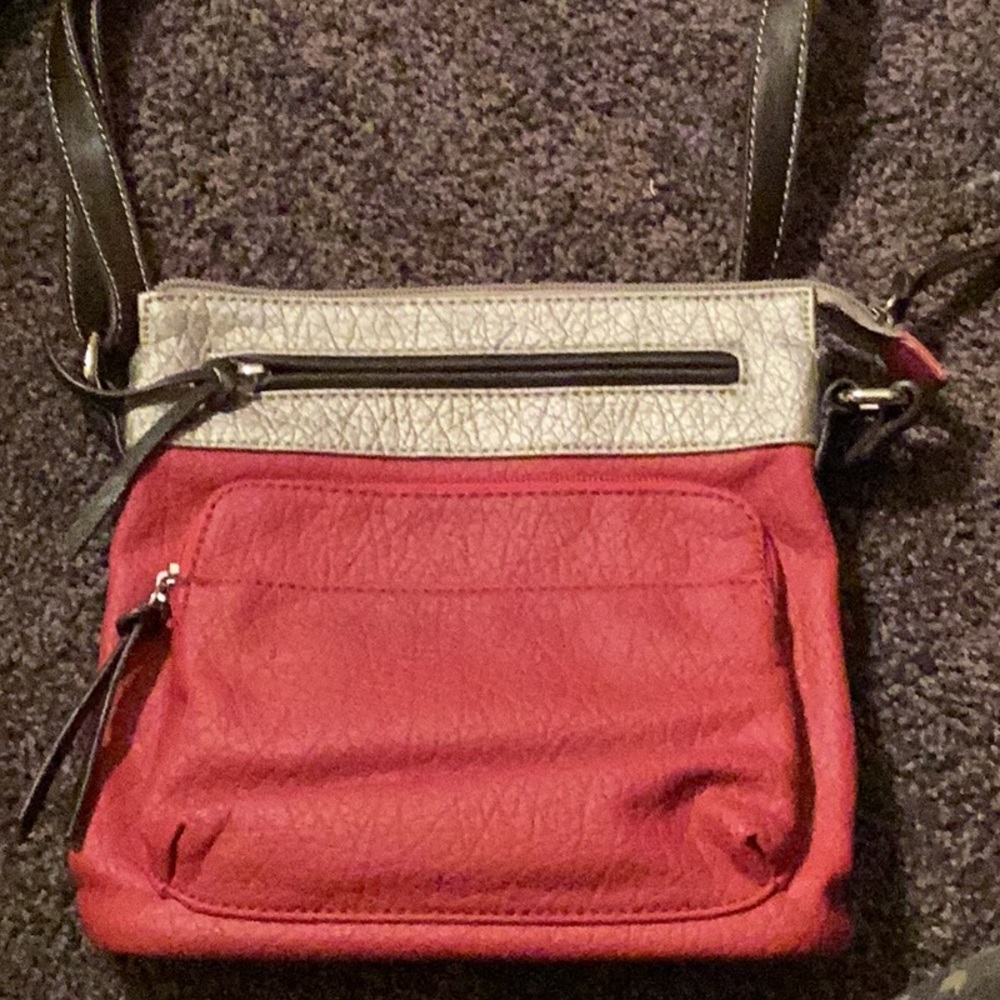 All leather hand bag